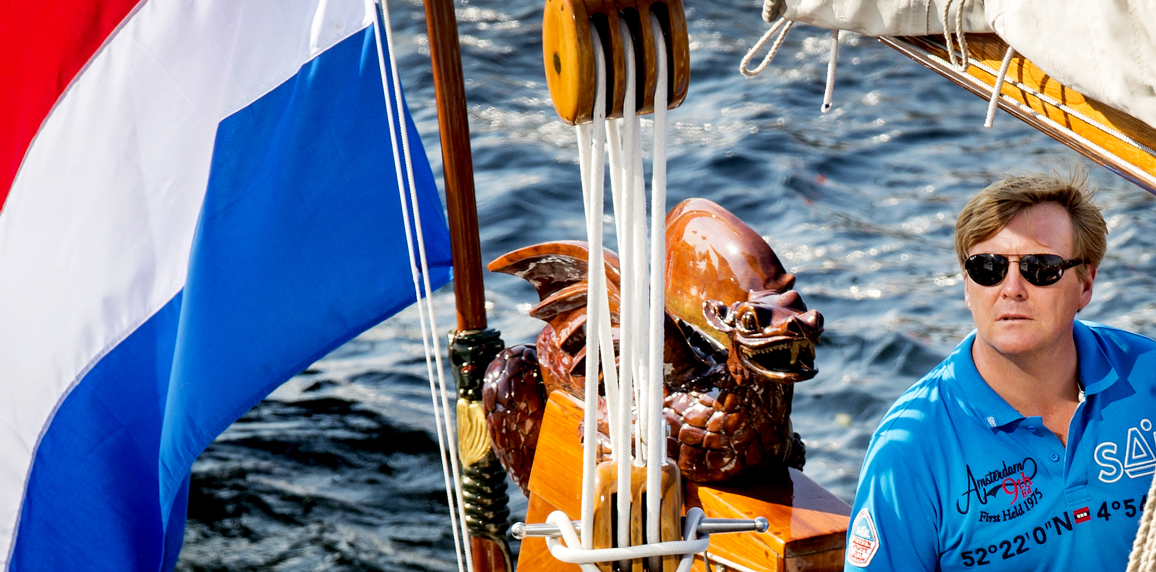 Koning bezoekt de Volvo Ocean Race in Den Haag Zeilen